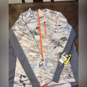 Under Armour Baitrunner Jacket - Men's Ridge Reaper Camo Hydro/Toxic XL New